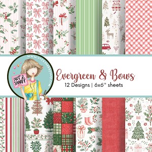 Evergreen & Bows 6X6 Paper Pad - N2S
